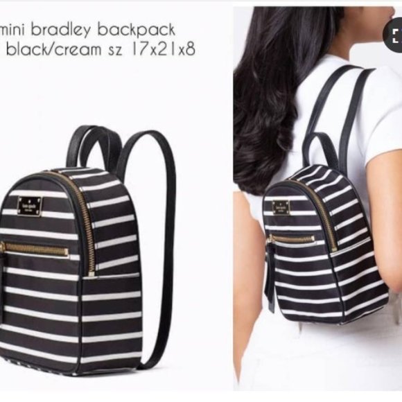KATE SPADE STRIPED BACKPACK NWT - Picture 1 of 3
